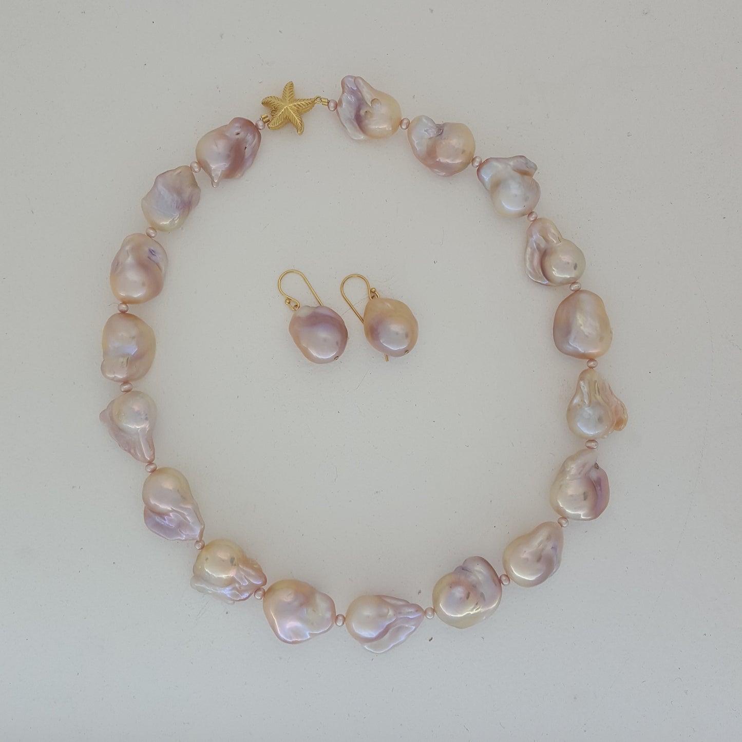 Pink Blush Baroque Strand Necklace - The Courthouse Collection