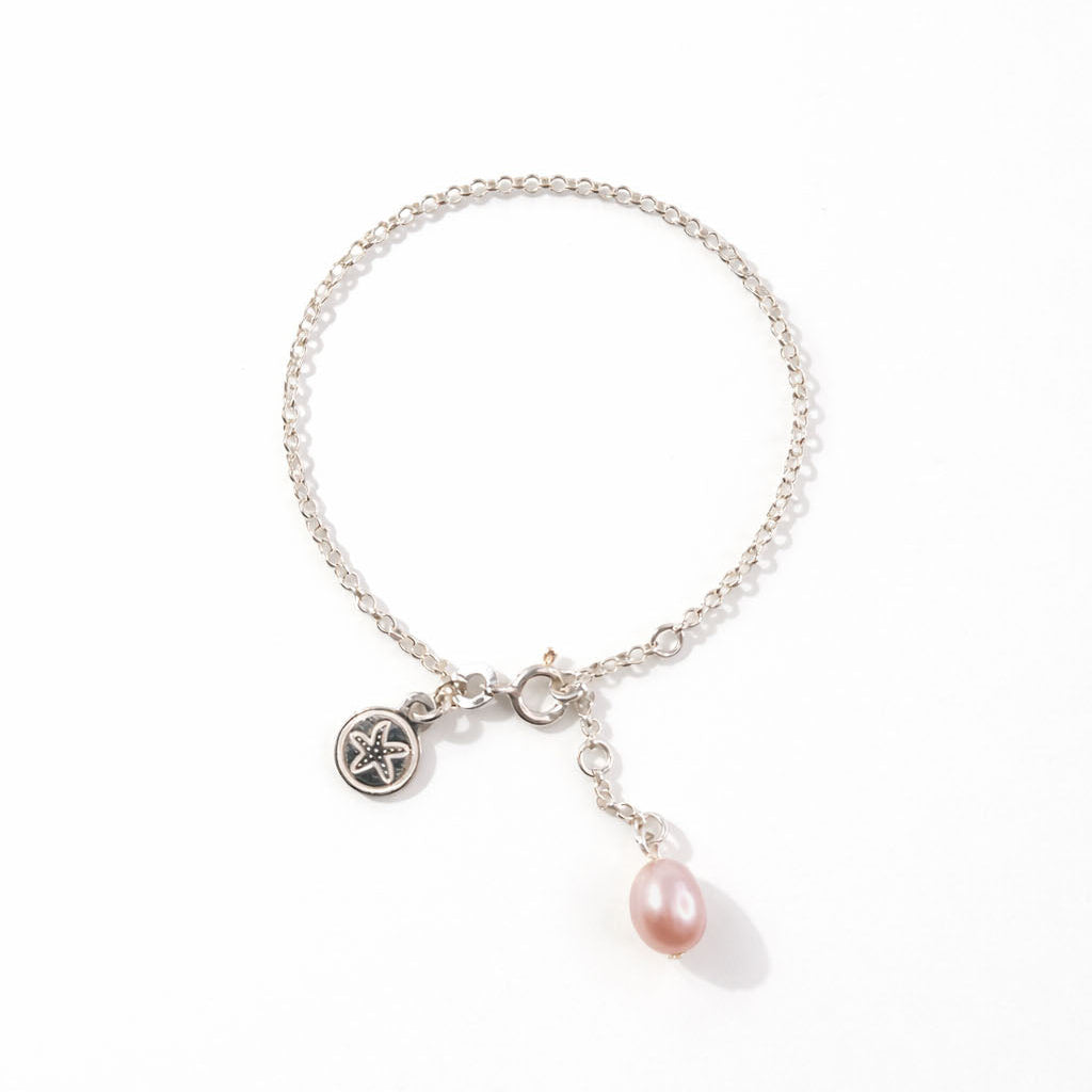 The Courthouse Anklet Pink | Australian Designer Pearl Jewellery