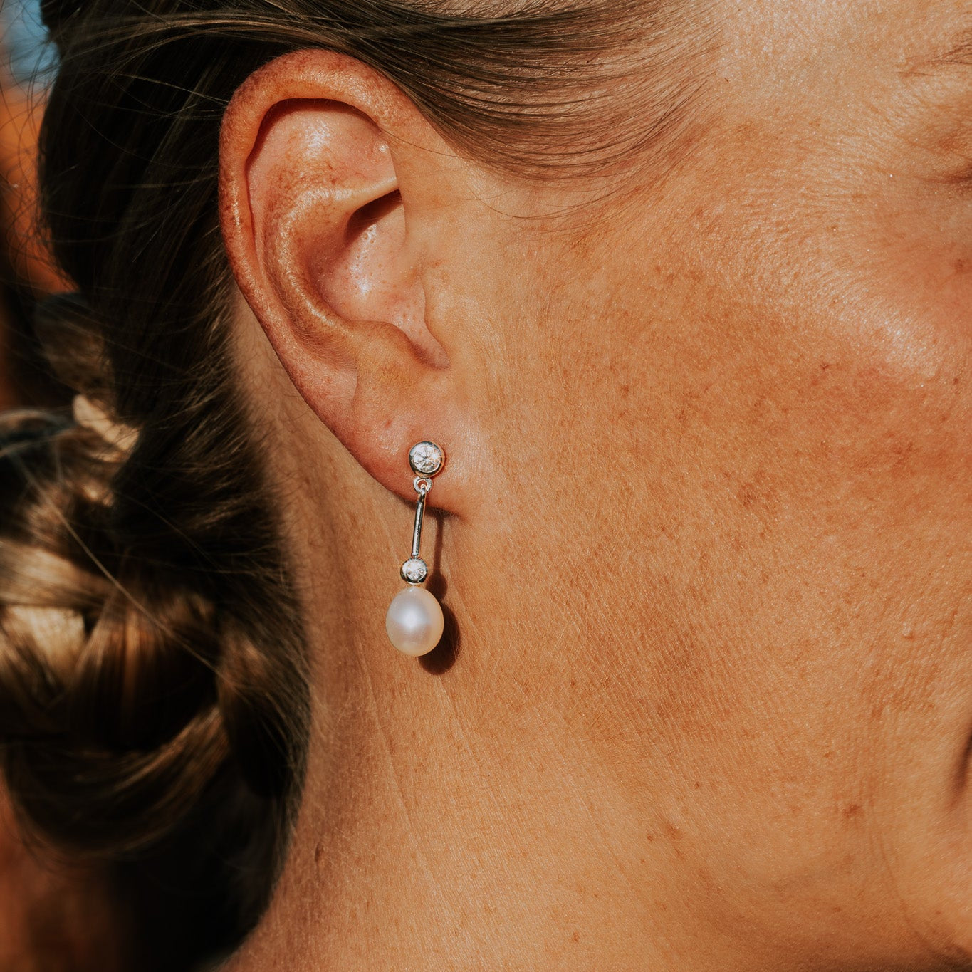 Freshwater Pearl Earrings "After 8" - The Courthouse Collection