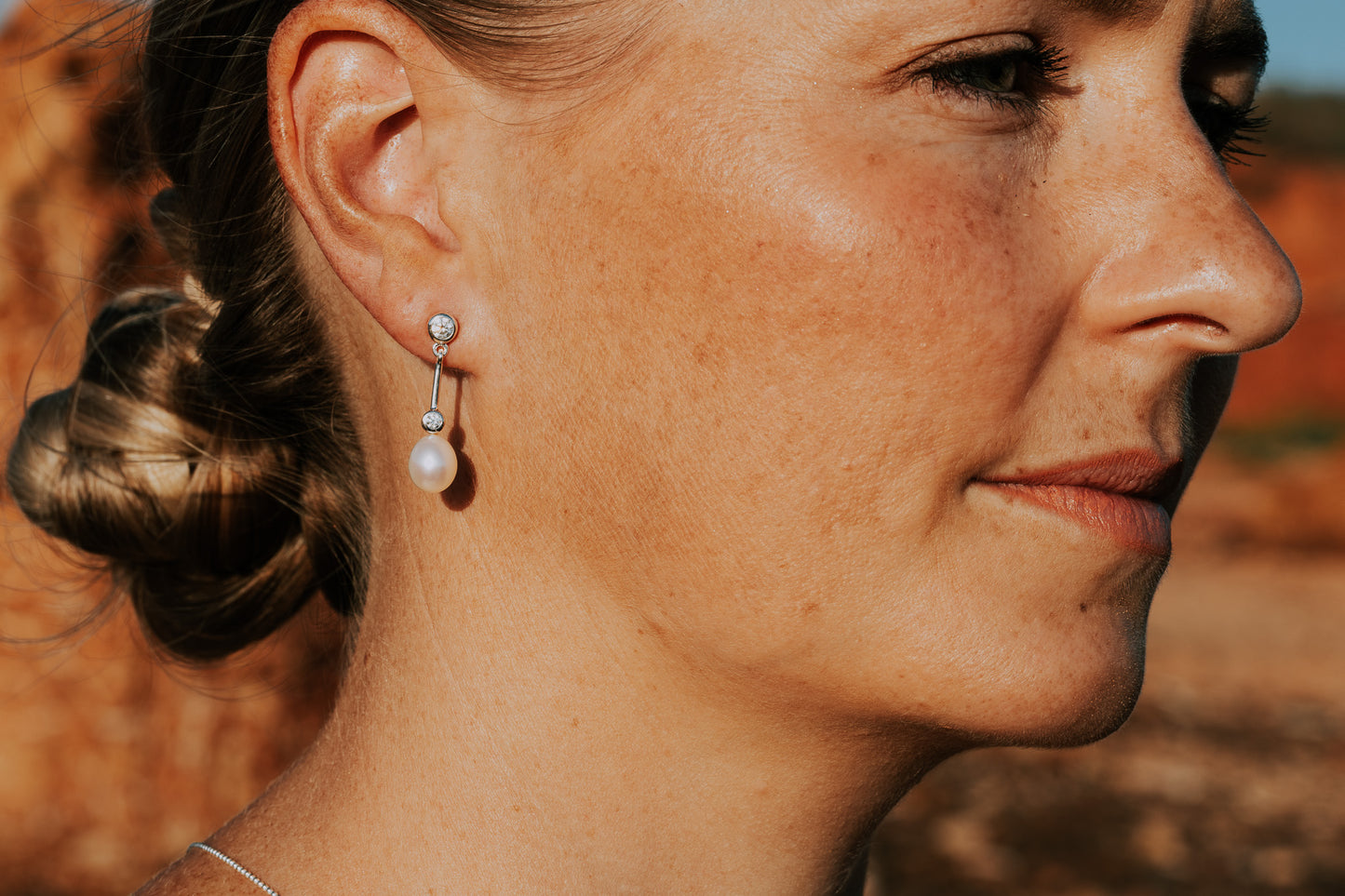 Freshwater Pearl Earrings "After 8" | The Courthouse Collection | Australian Designer Pearl Jewellery