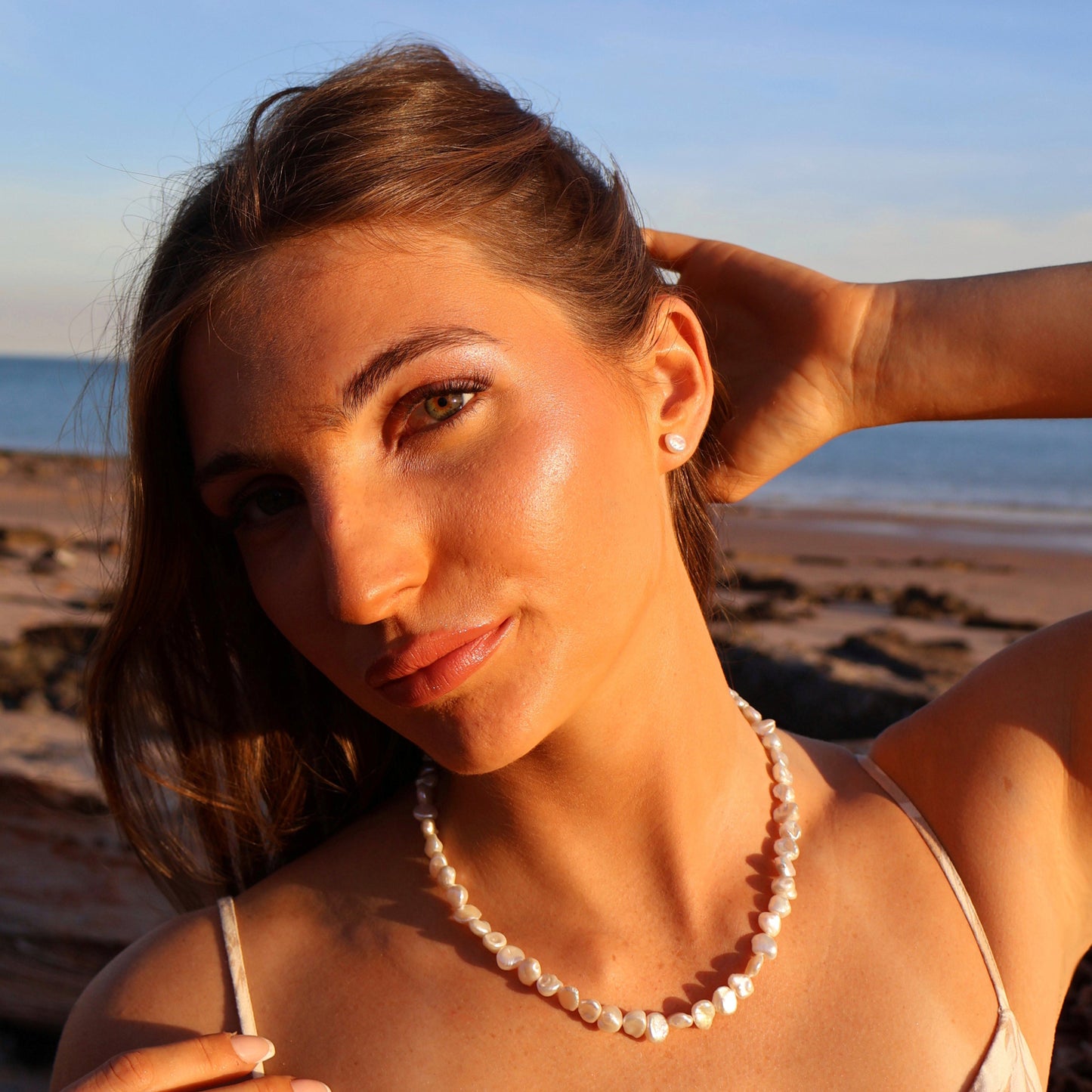 Keshi Fullstrand Necklace | The Courthouse Collection | Australian Designer Pearl Jewellery