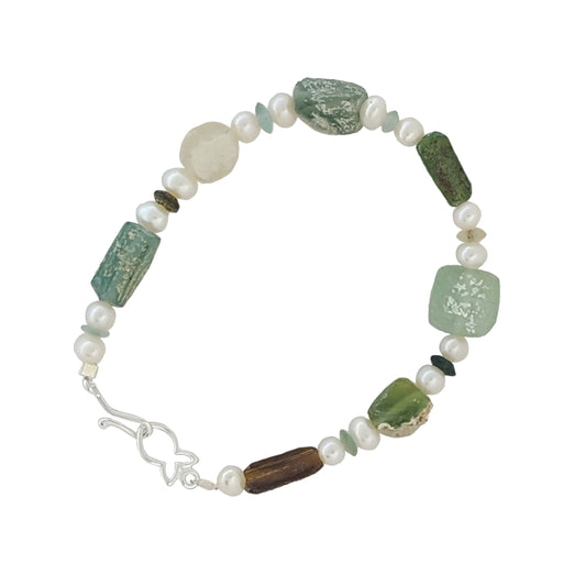 Messalina Roman Empress Bracelet - Ancient Roman Glass Necklace