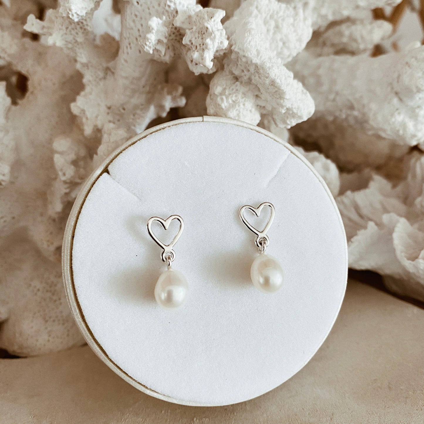 Pearl Earrings 'Sweetheart' | The Courthouse Collection | Australian Designer Pearl Jewellery