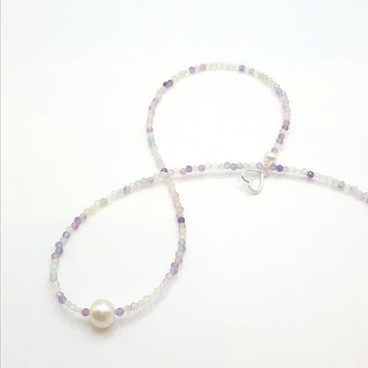 pearl and gemstone necklace