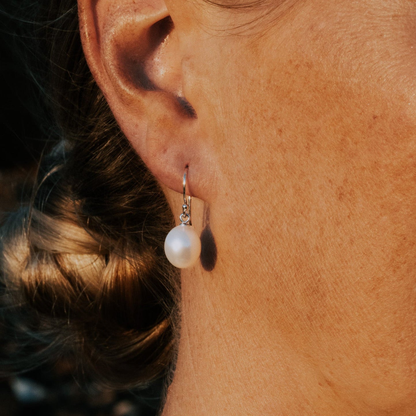 Silver Pearl Bridal Earrings | The Courthouse Collection | Australian Designer Pearl Jewellery