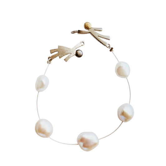 Ruby & Oliver ONE OFF Bracelet 'Keshi' - The Courthouse Collection