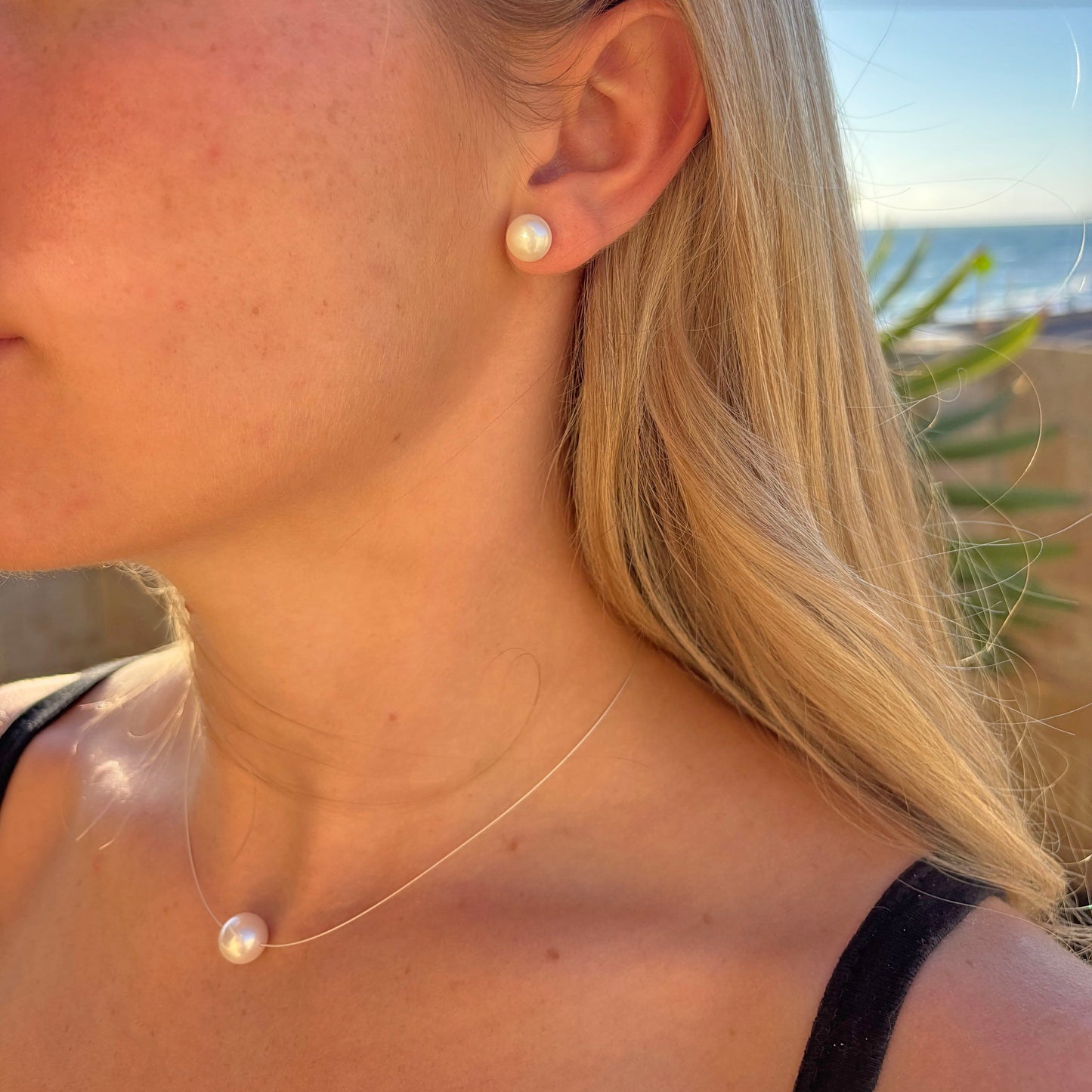 Single Pearl Necklace - The Courthouse Collection