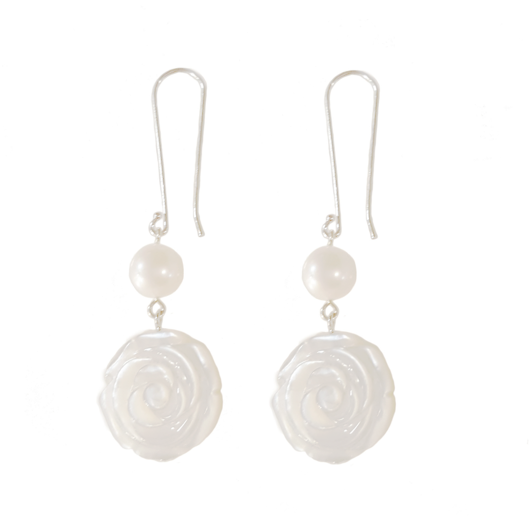 The Long Rose Earrings - The Courthouse Collection