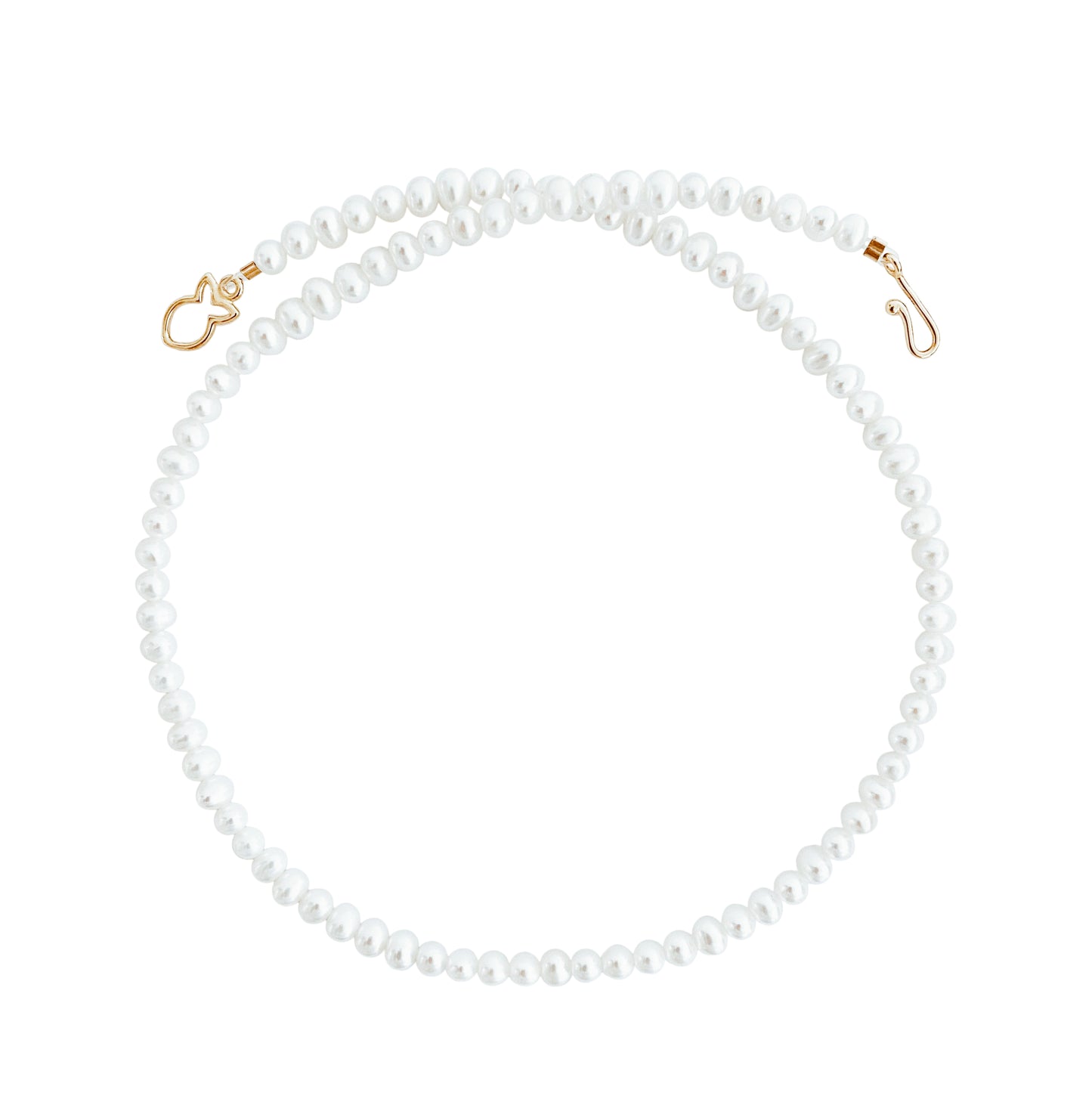 White Pearl Necklace 'Elegance'