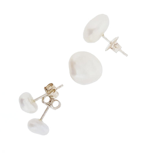 Keshi Pearl Studs