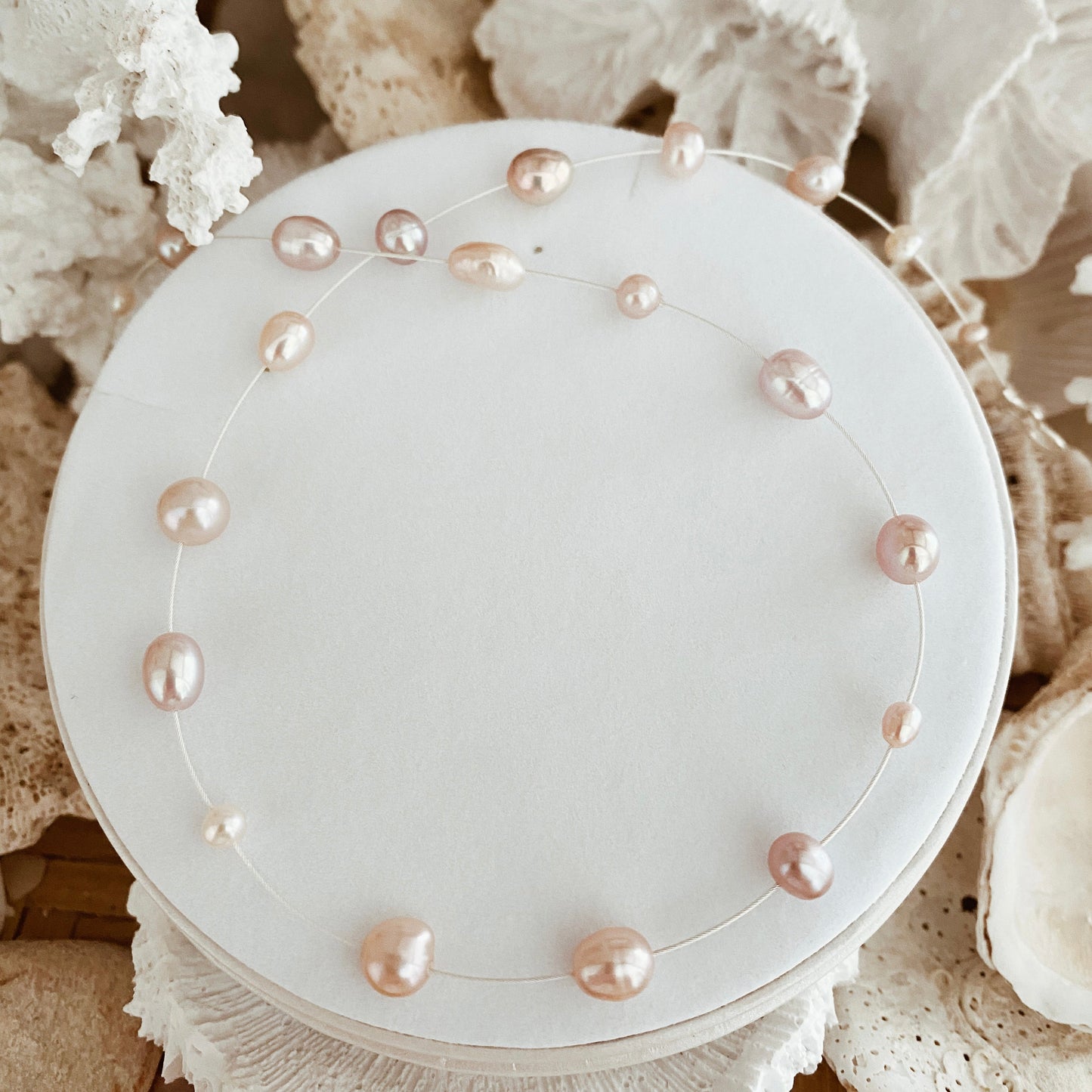 Pink Pearl Necklace