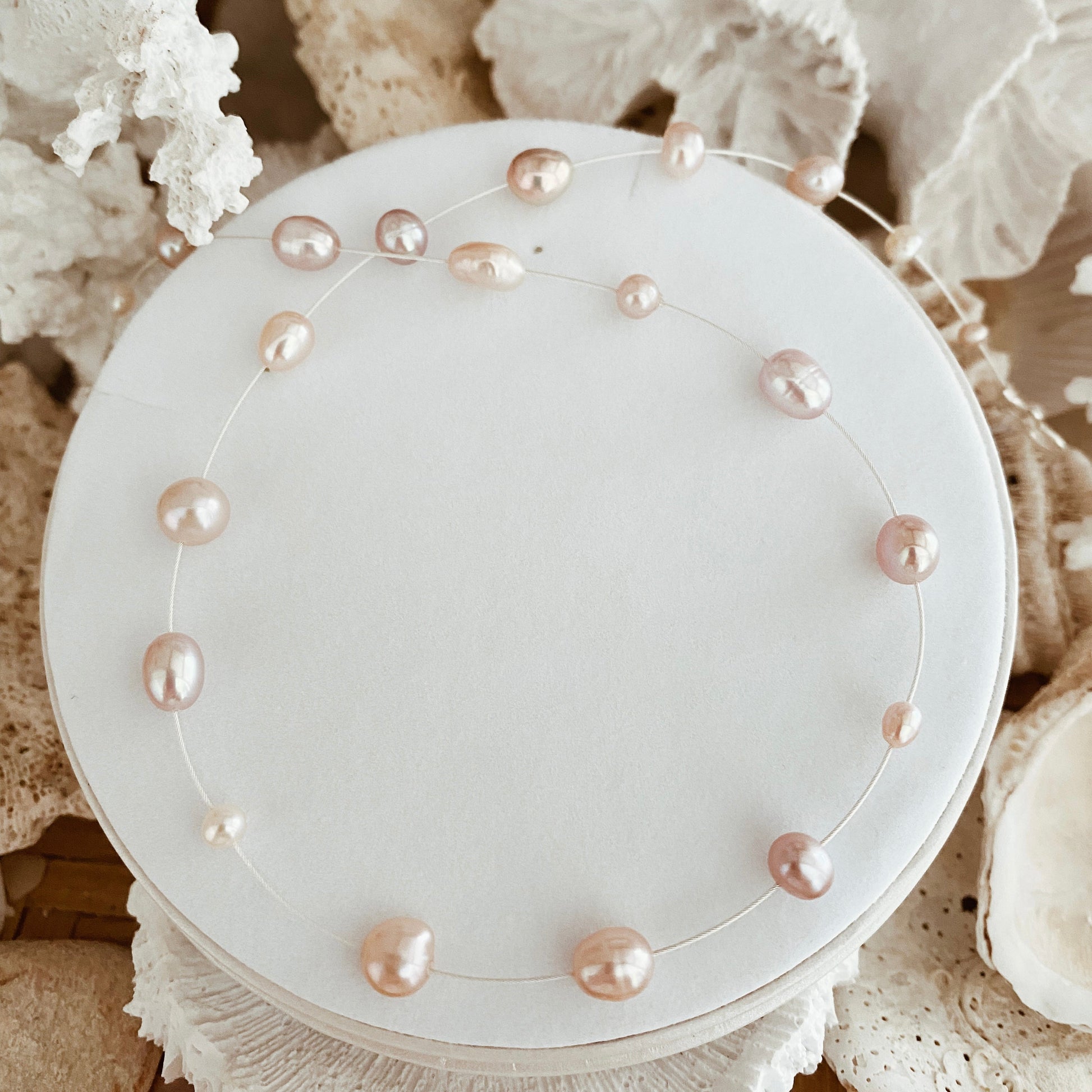 Pink Pearl Necklace
