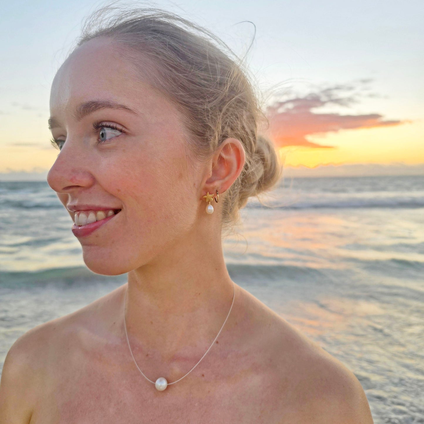 Single Pearl Necklace - The Courthouse Collection