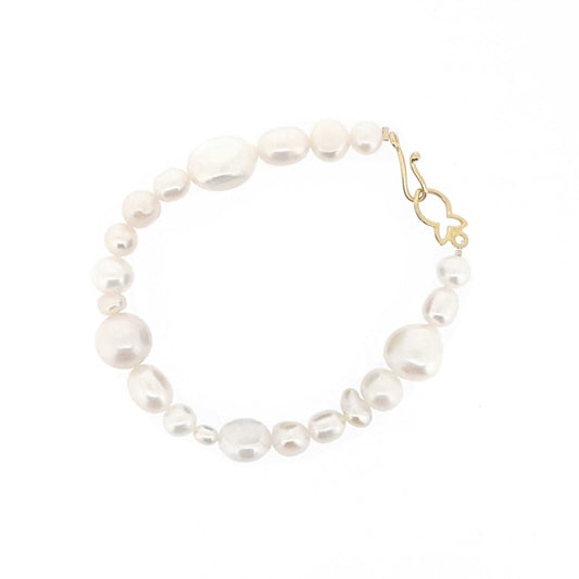 Real Pearl Bracelet "Fullstrand" White