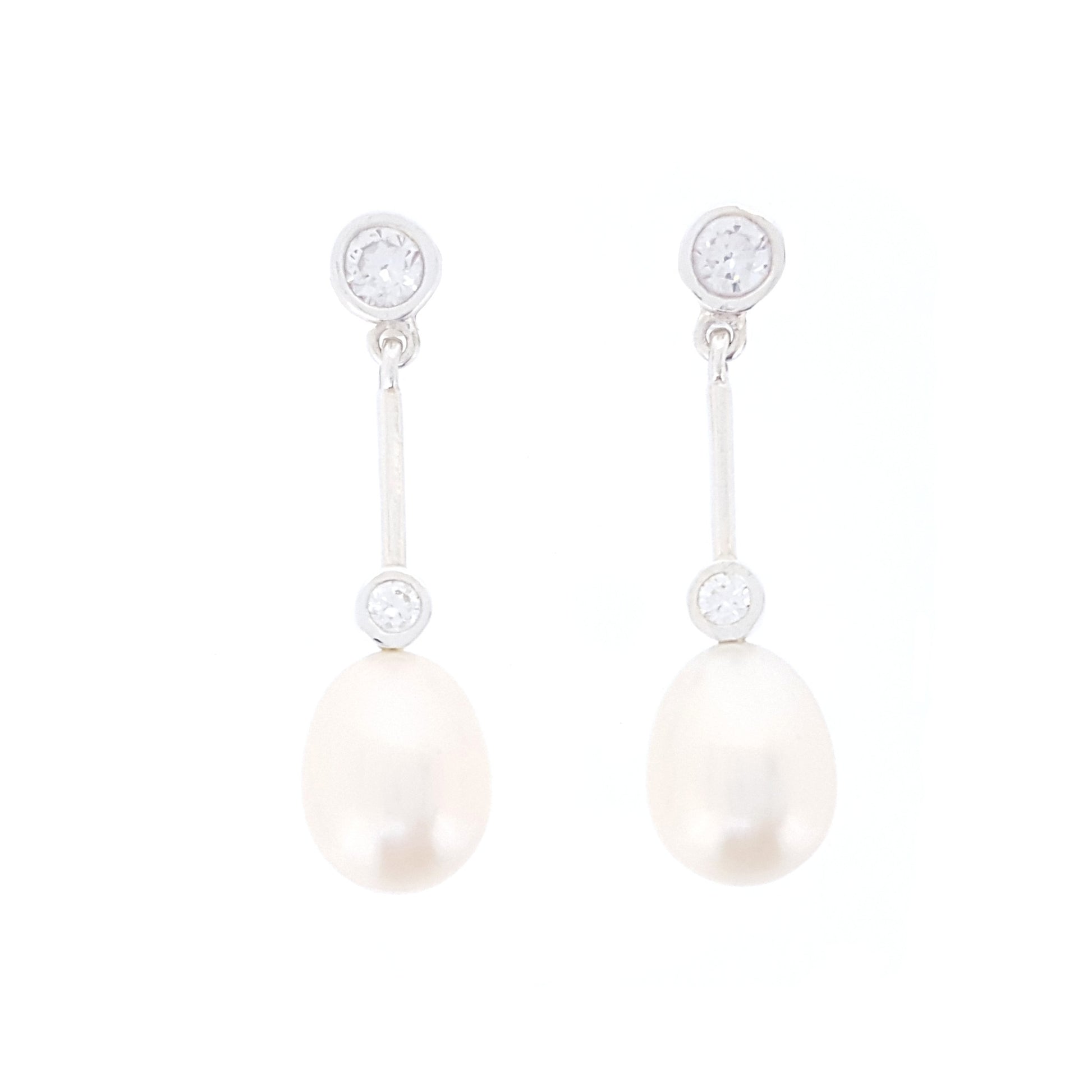 Pearl Earrings 'After 8' - The Courthouse Collection