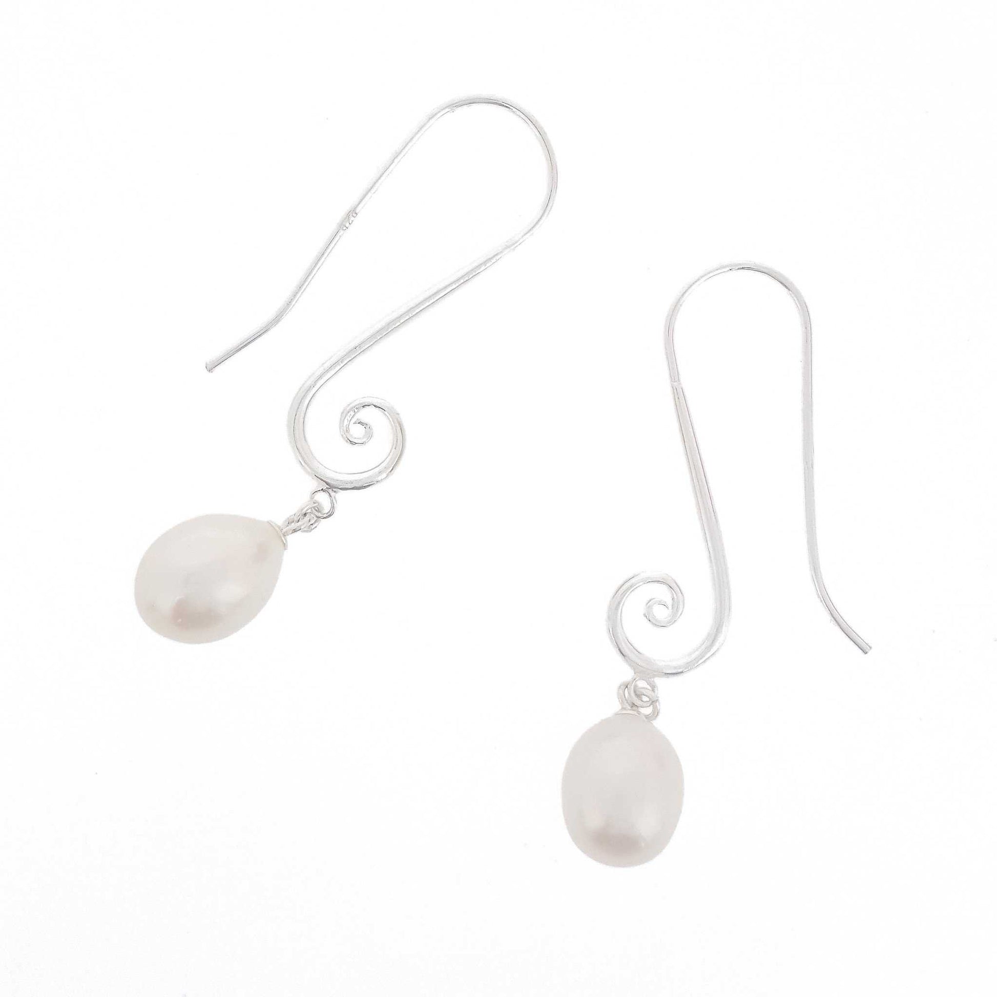 Pearl Earrings 'Moon Goddess' - The Courthouse Collection