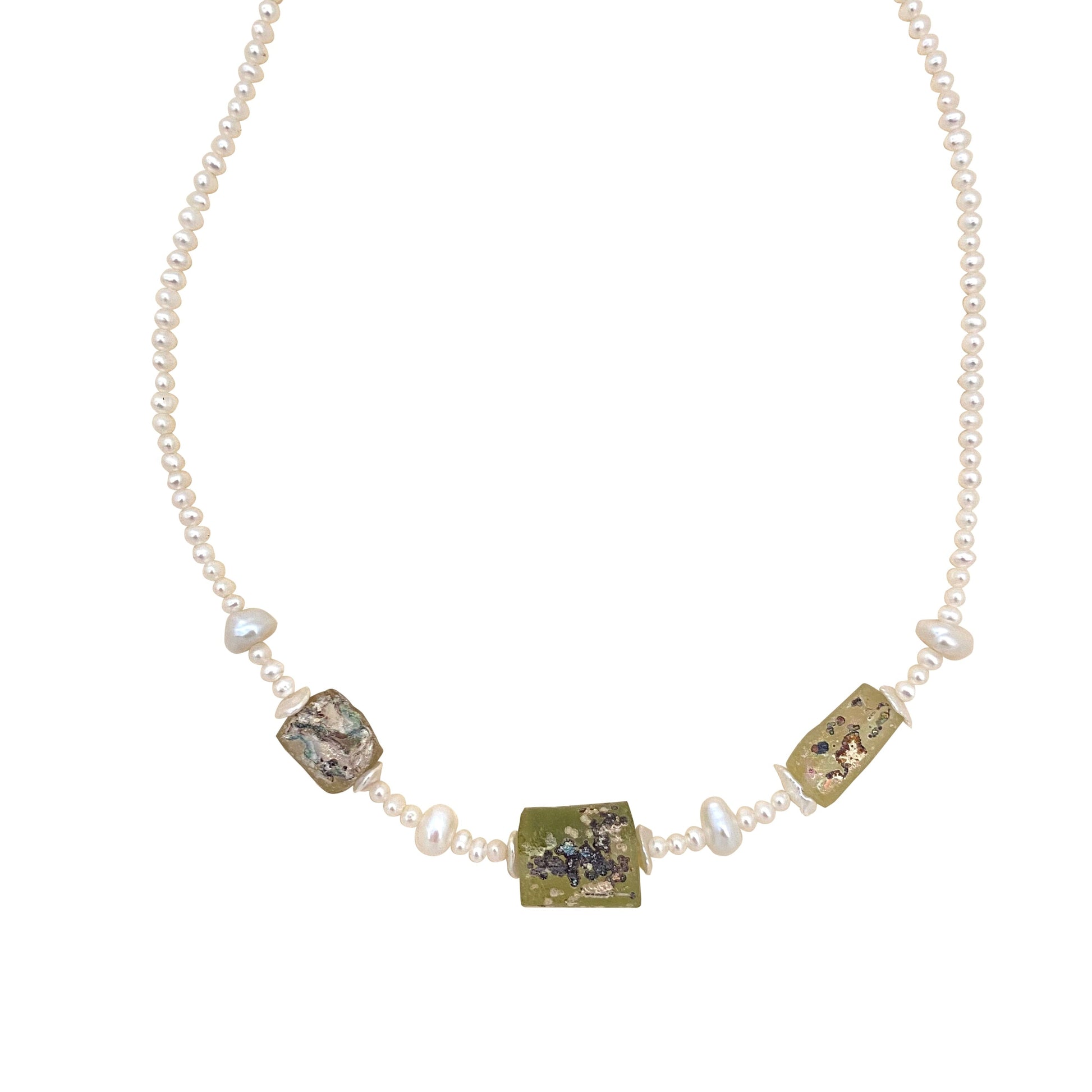 Antique Glass & Pearl Necklace | The Courthouse Collection