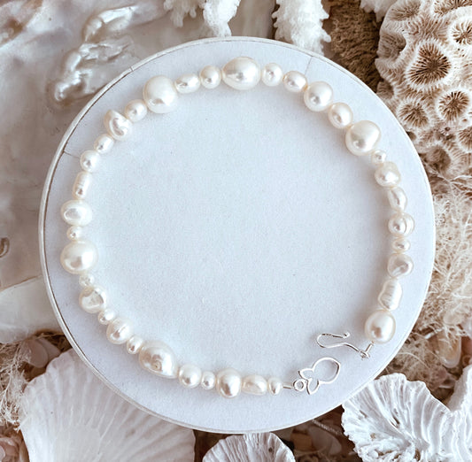 Pearl Anklet 'Fullstrand' White - The Courthouse Collection