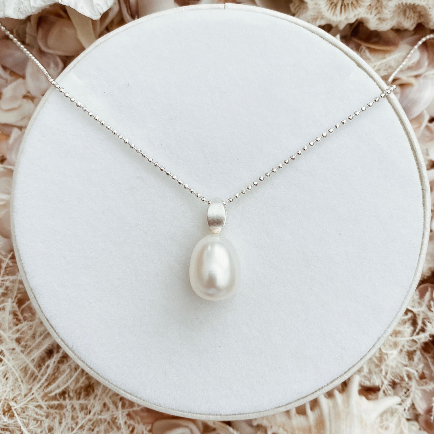 Pearl Pendant 'Leaf' | The Courthouse Collection | Australian Designer Pearl Jewellery