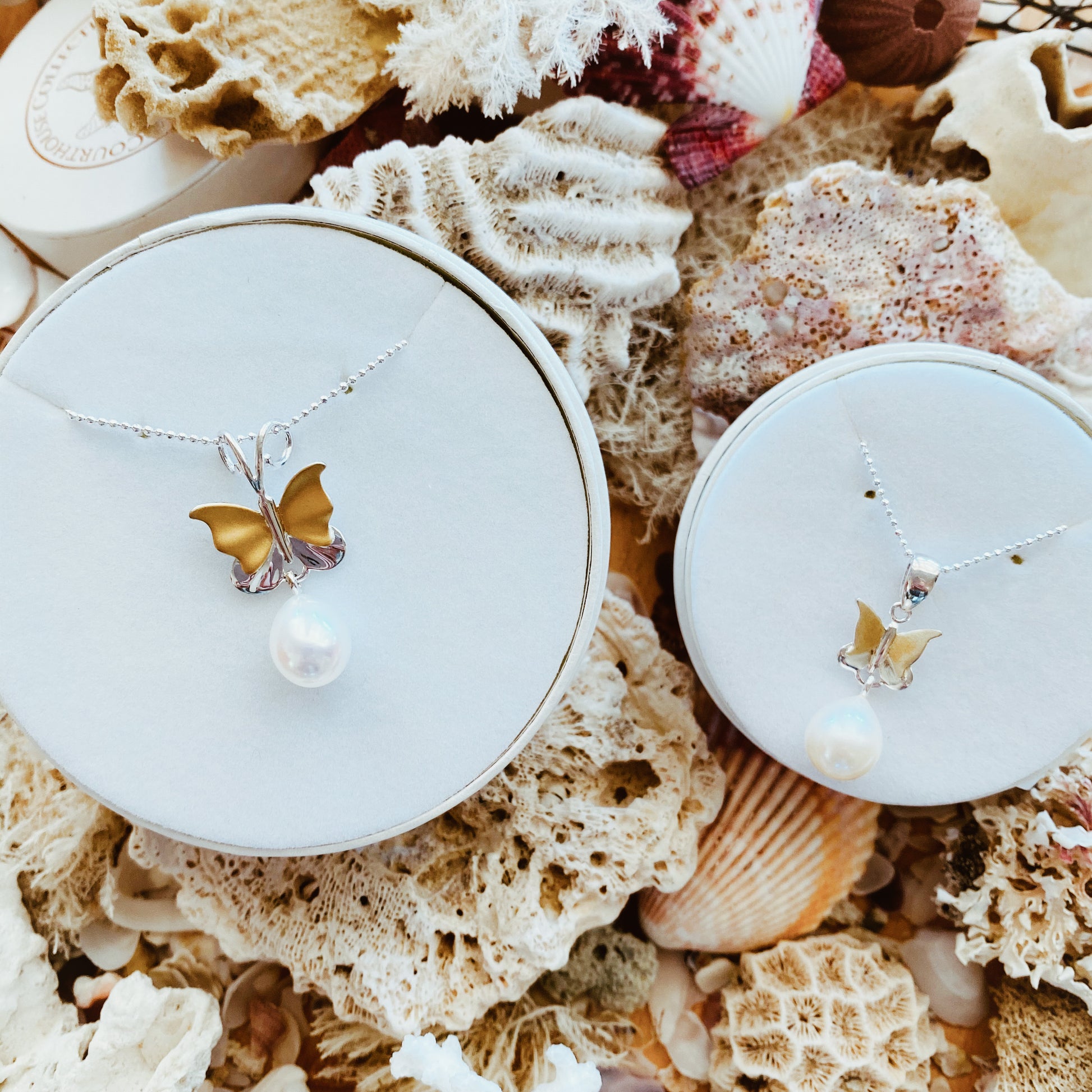 Pearl Pendant 'Meeka Butterfly' - The Courthouse Collection