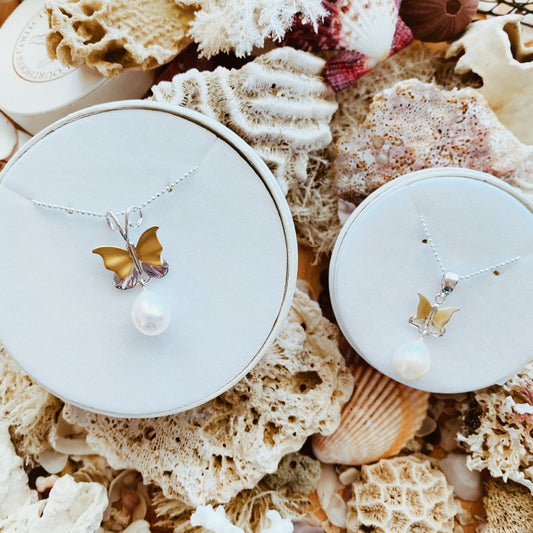 Pearl Pendant 'Meeka Butterfly' - The Courthouse Collection