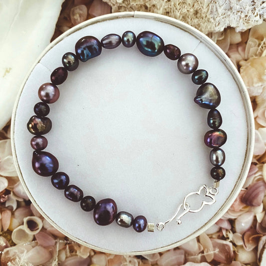 Pearl Bracelet 'Fullstrand' Peacock | The Courthouse Collection | Australian Designer Jewellery