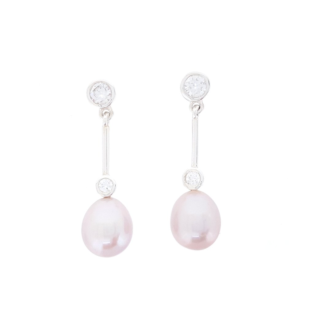 Pearl Earrings 'After 8' - The Courthouse Collection