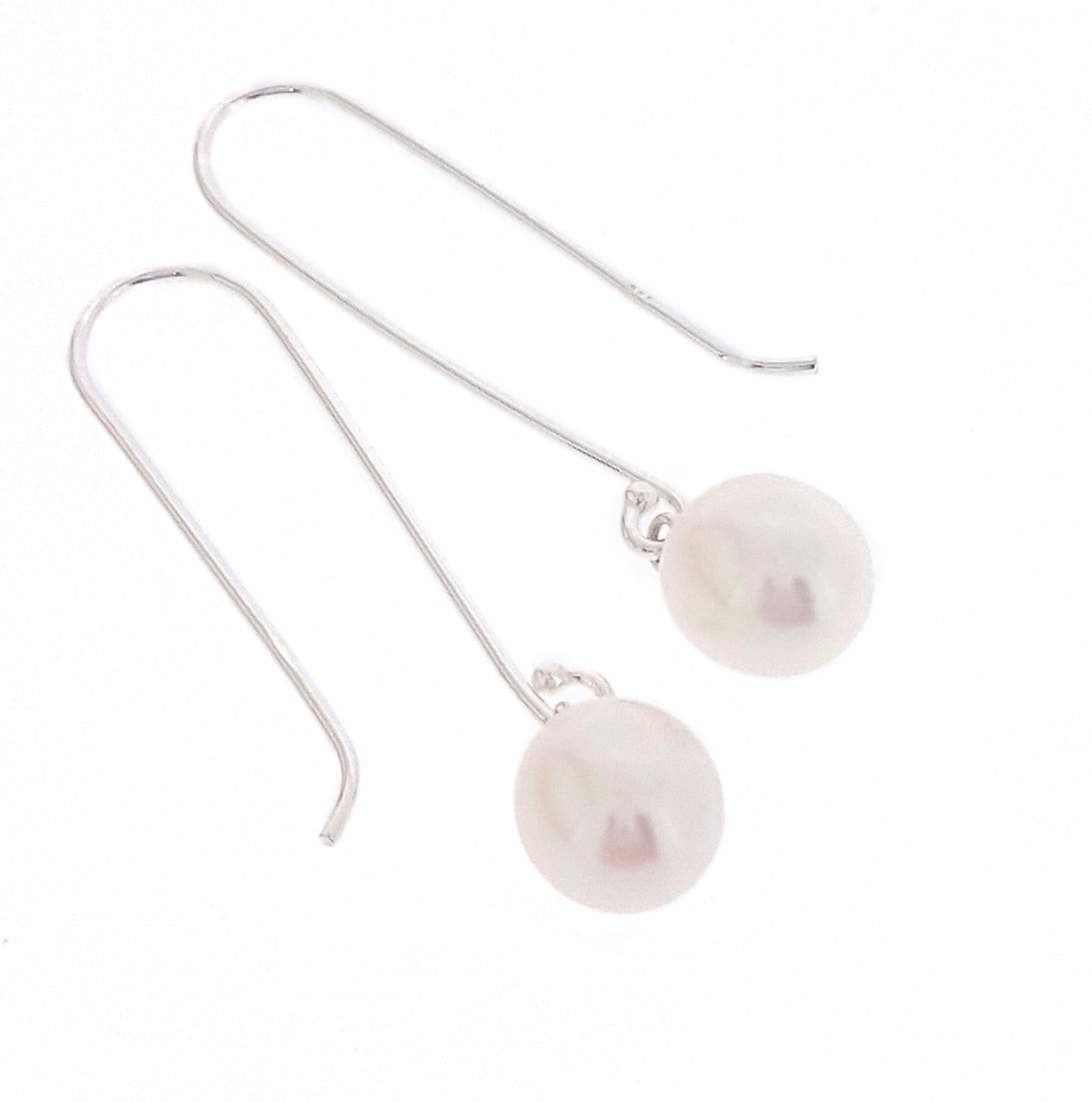 Pearl Earrings Long Hook - The Courthouse Collection