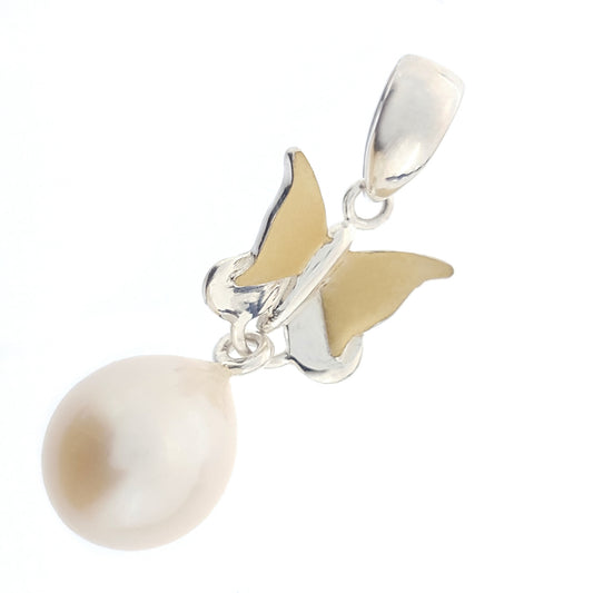 Pearl Pendant 'Meeka Butterfly' - The Courthouse Collection