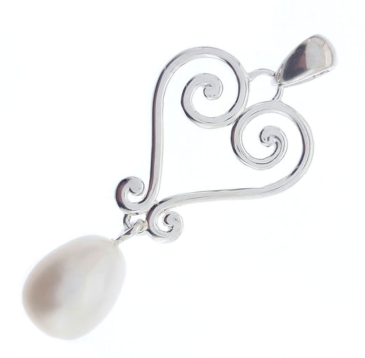 Pearl Heart Pendant