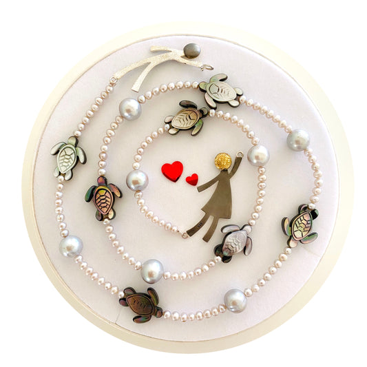 Ruby & Oliver Necklace ‘Dancing Turtles’ - The Courthouse Collection