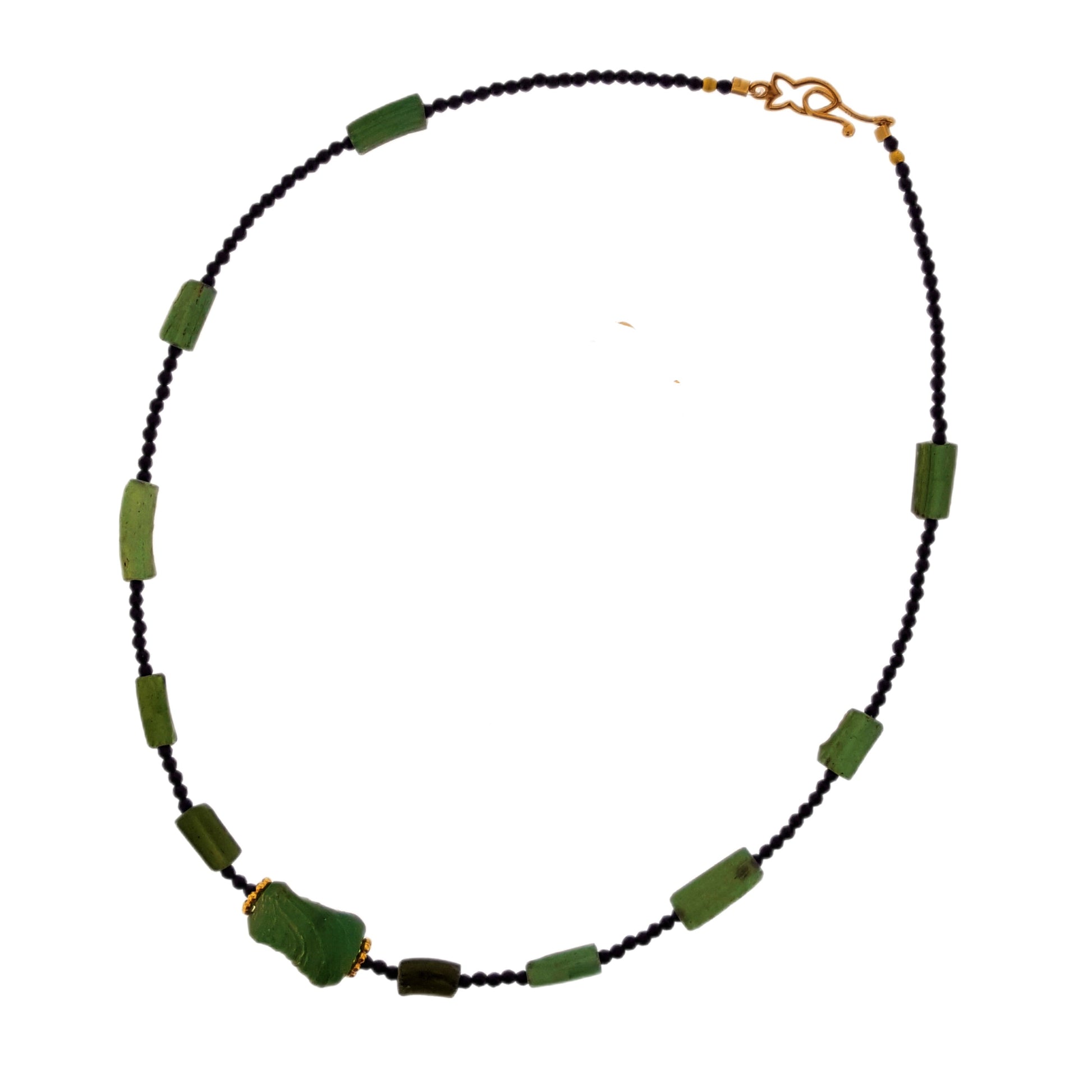 Antique Roman Glass and Black Spinel | The Courthouse Collection