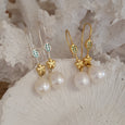 Pearl Earrings 'Spring' 14ct Vermiel gold pearl drop| The Courthouse Collection