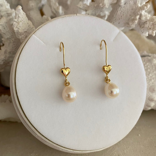 Pearl Earrings 'Love' | The Courthouse Collection