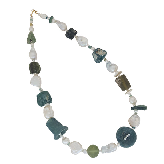 Coastal Ancient Glass Necklace