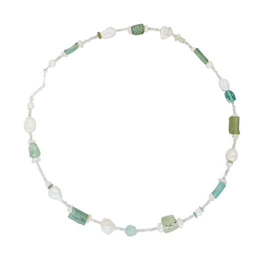 Adorning Empress Juno Necklace - Ancient Roman Glass Necklace