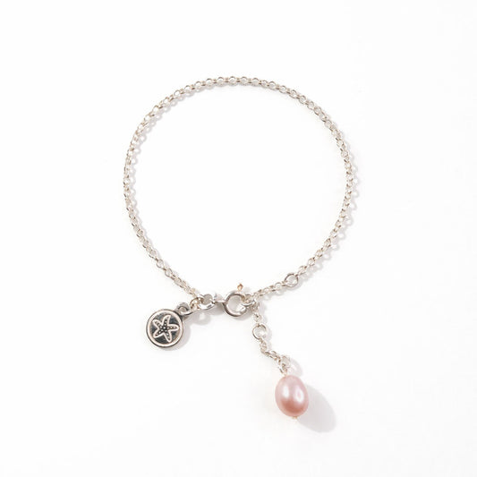 The Courthouse Anklet Pink | Australian Designer Pearl Jewellery