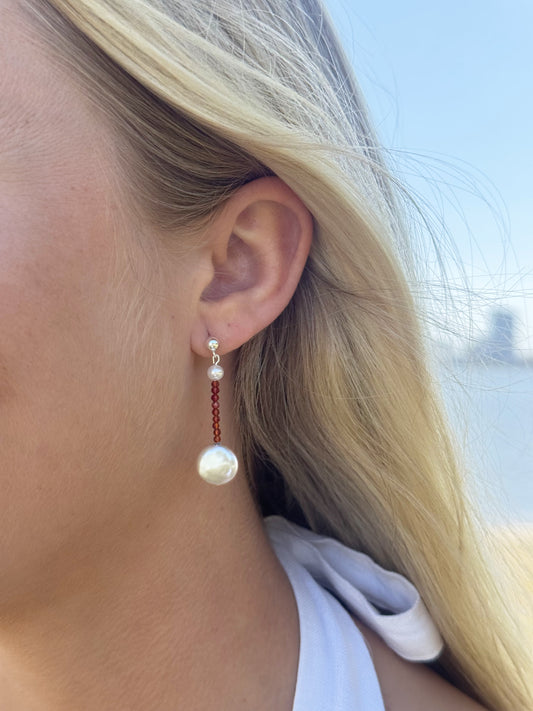 Carnelian India Earrings - The Courthouse Collection