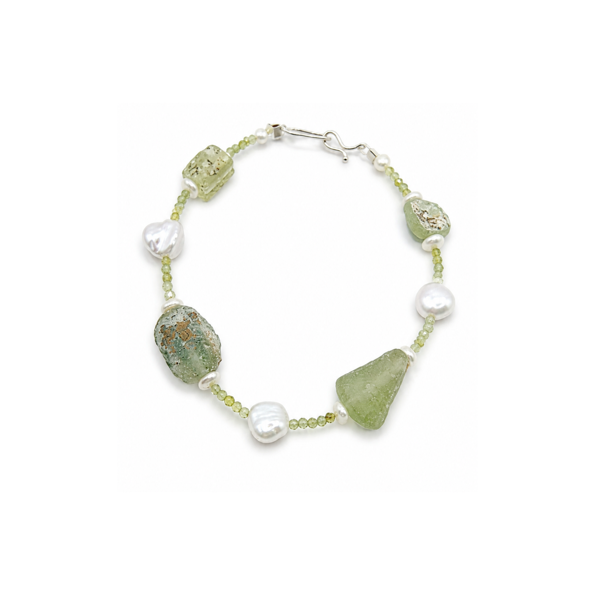  Ceres Regina Pearl Bracelet | Ancient Roman Glass | Australian Designer Pearl Jewellery
