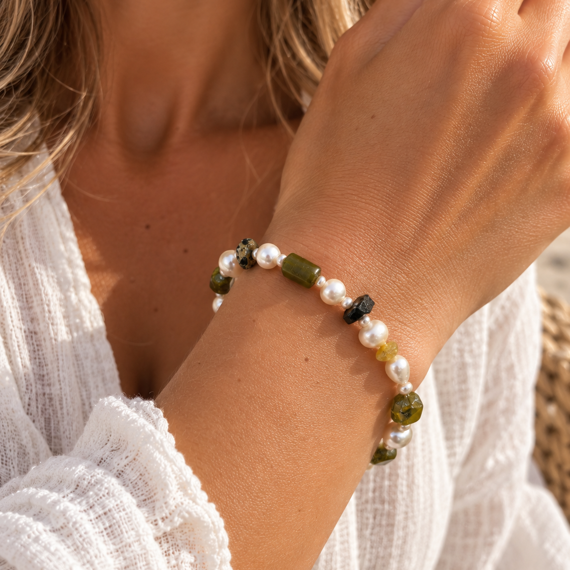Cybele's Bracelet | Ancient Roman Glass | Australian Designer Pearl Jewellery