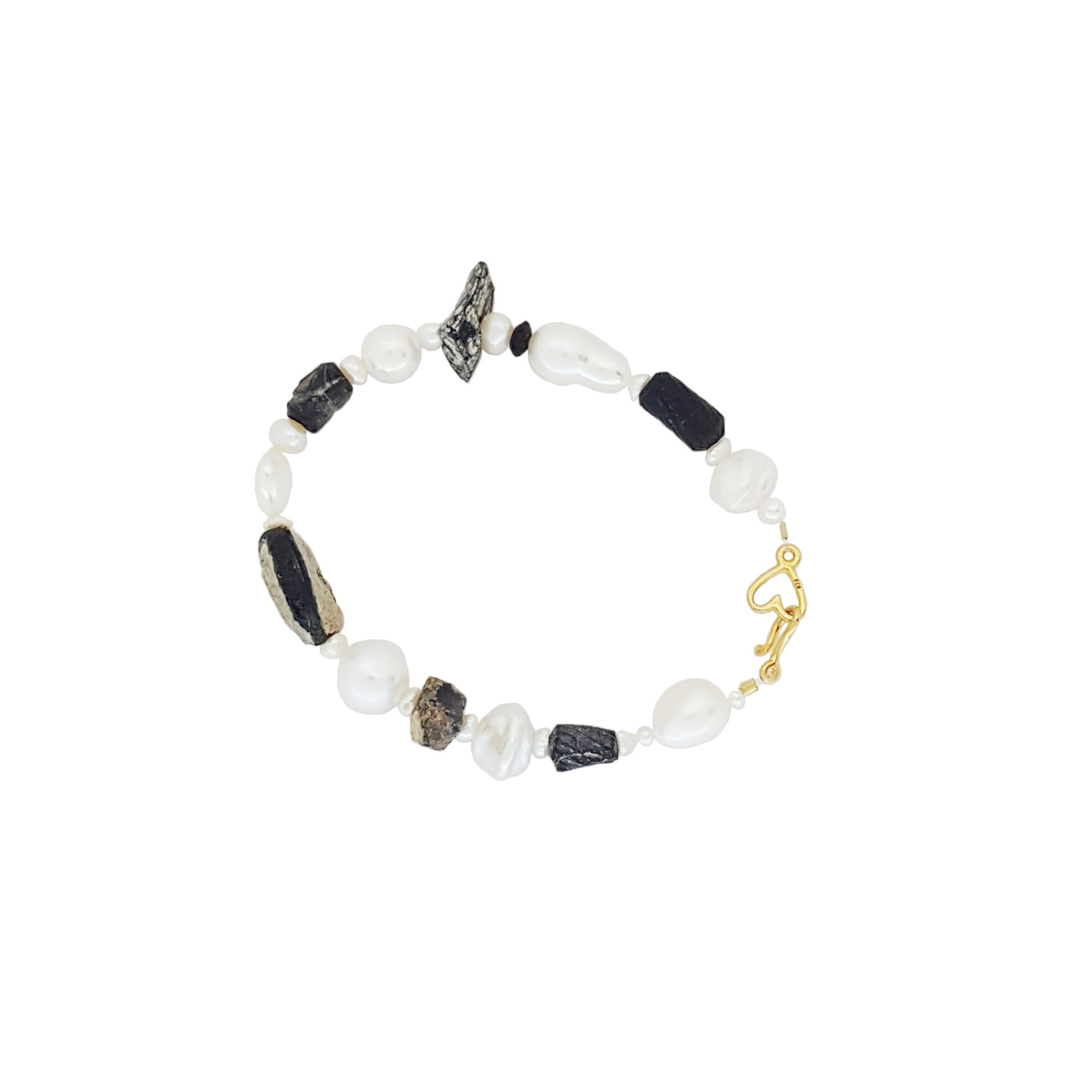 Diana's Roman Moon Bracelet | Ancient Roman Glass Bracelet | Australian Designer Pearl Jewellery