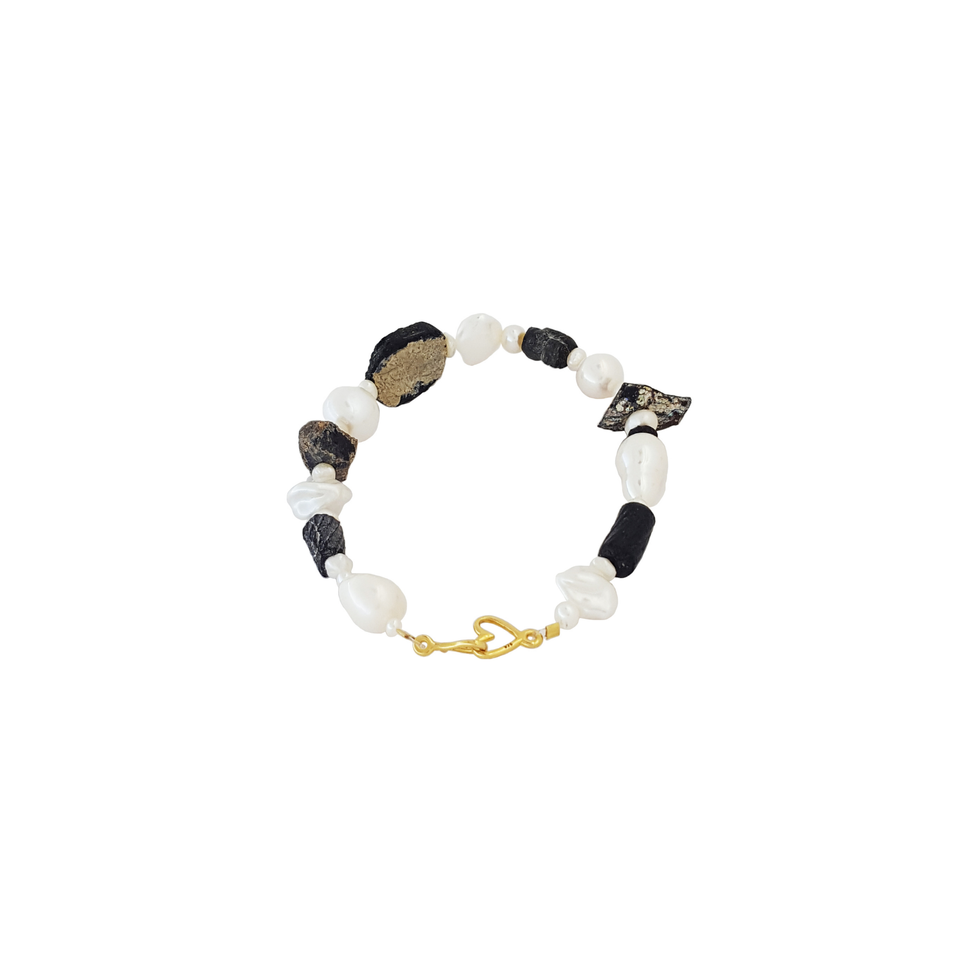 Diana's Roman Moon Bracelet | Ancient Roman Glass Bracelet | Australian Designer Pearl Jewellery