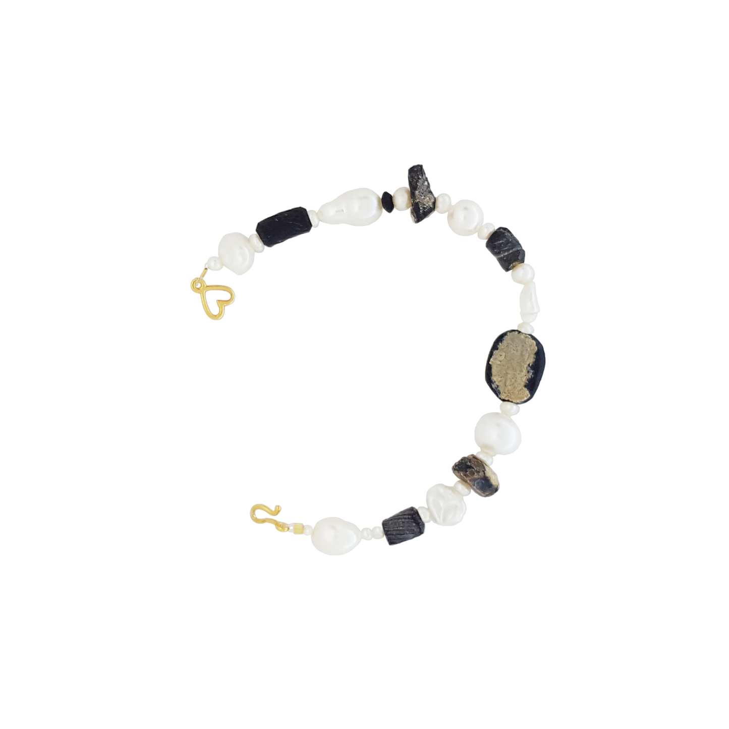 Diana's Roman Moon Bracelet | Ancient Roman Glass Bracelet | Australian Designer Pearl Jewellery