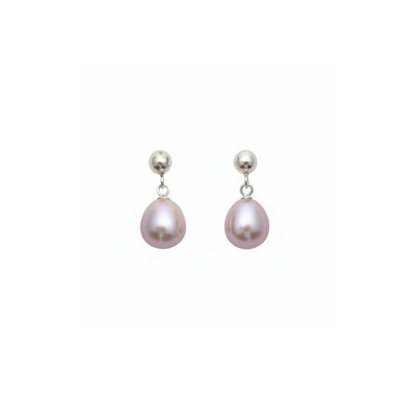 Earrings Pink Pearl Ball Stud | Australian Designer Pearl Jewellery