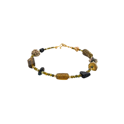 Feronia Glass Bracelet | Ancient Roman Glass | Australian Designer Pearl Jewellery