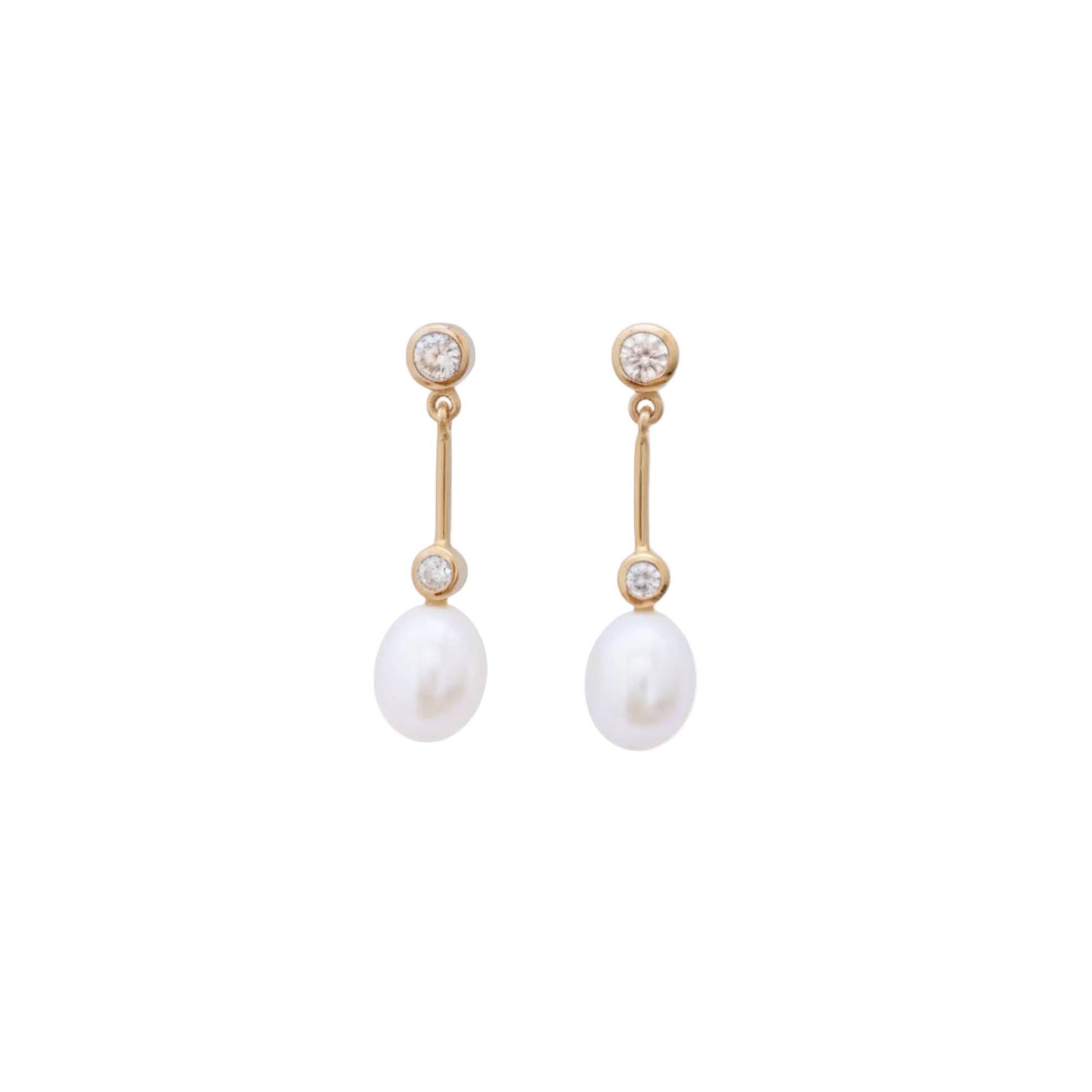 Freshwater Pearl Earrings "After 8" | The Courthouse Collection | Australian Designer Pearl Jewellery
