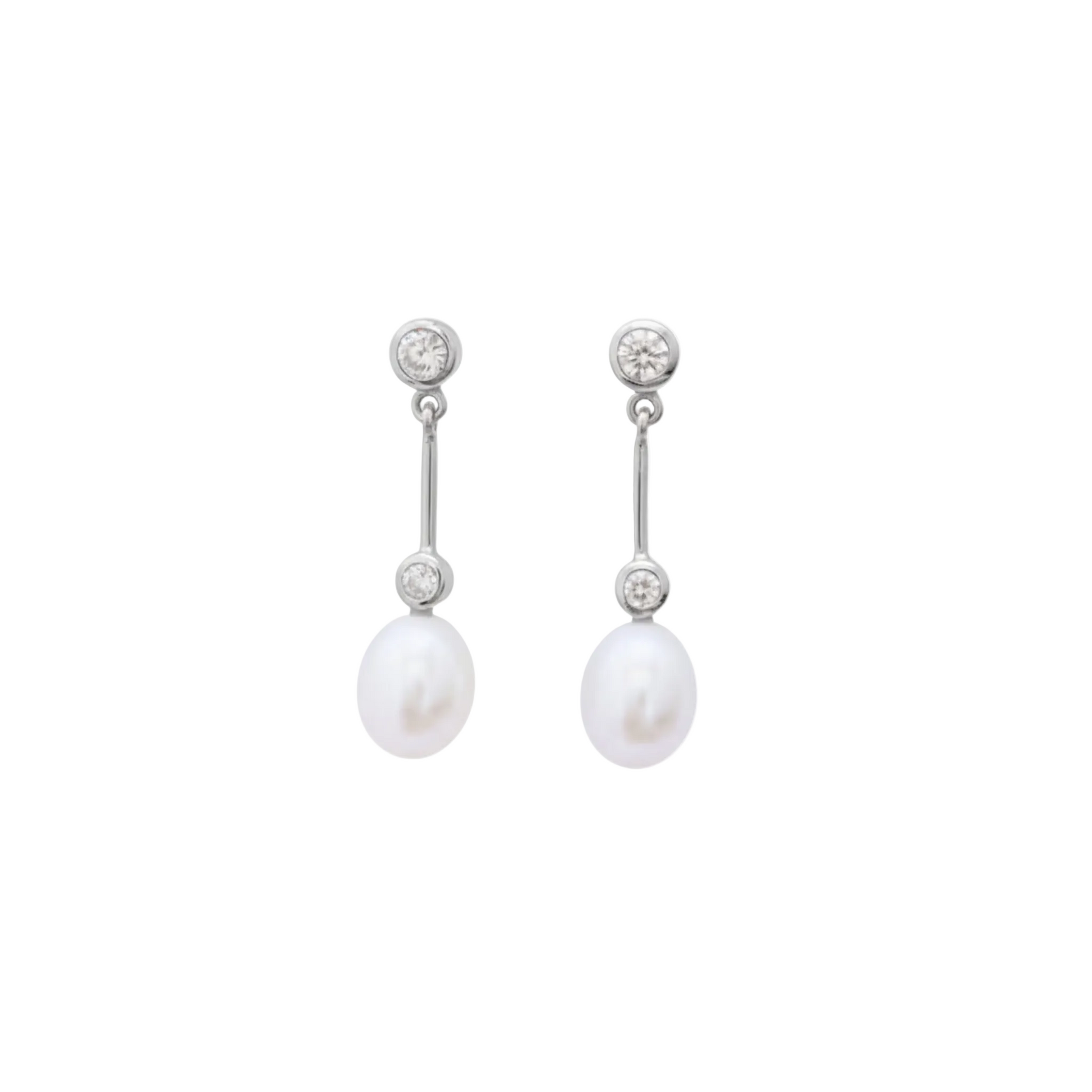 Freshwater Pearl Earrings "After 8" | The Courthouse Collection | Australian Designer Pearl Jewellery