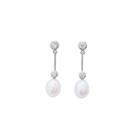 Freshwater Pearl Earrings "After 8" | The Courthouse Collection | Australian Designer Pearl Jewellery