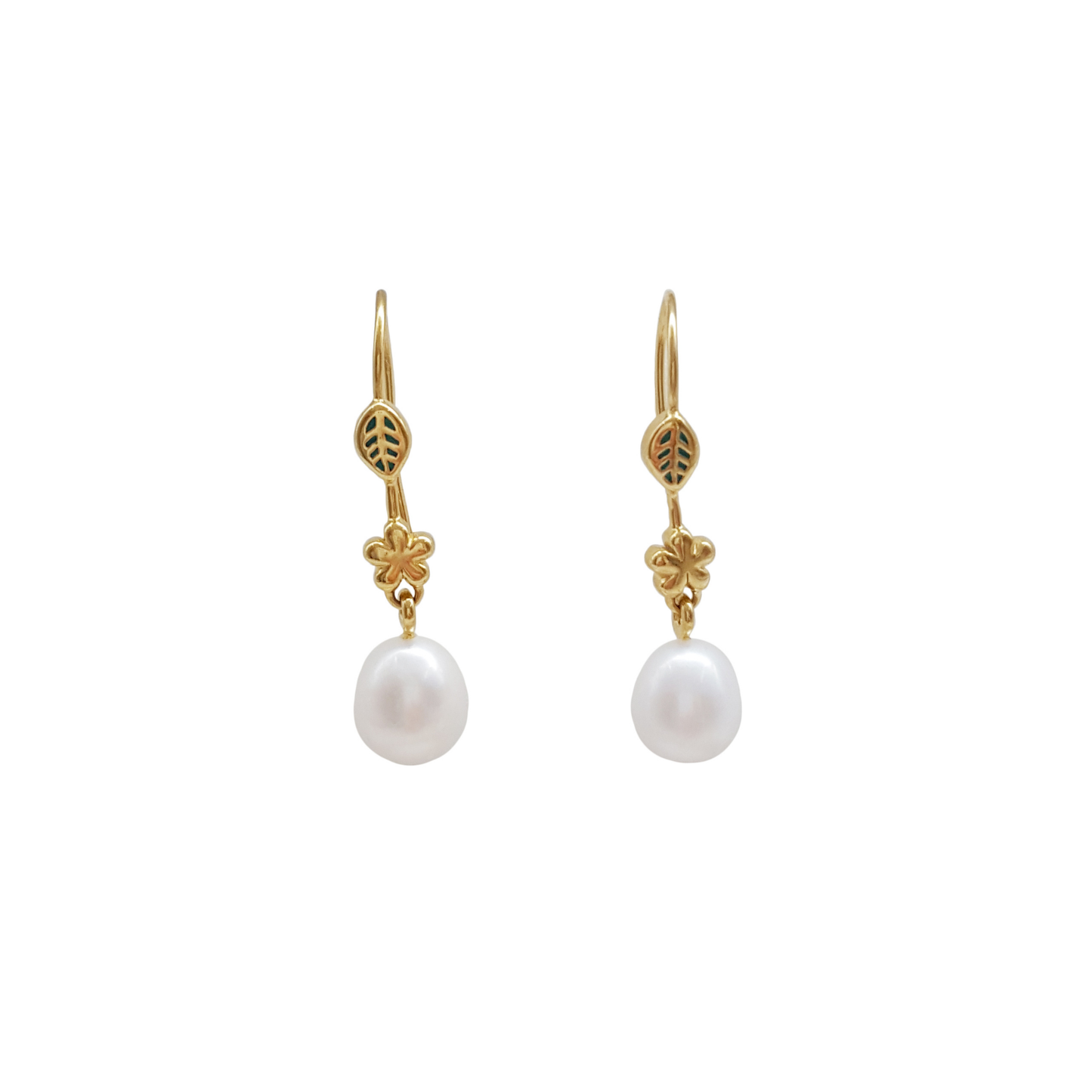 Sterling Silver Pearl Earrings "Spring" | The Courthouse Collection | Australian Designer Pearl Jewellery