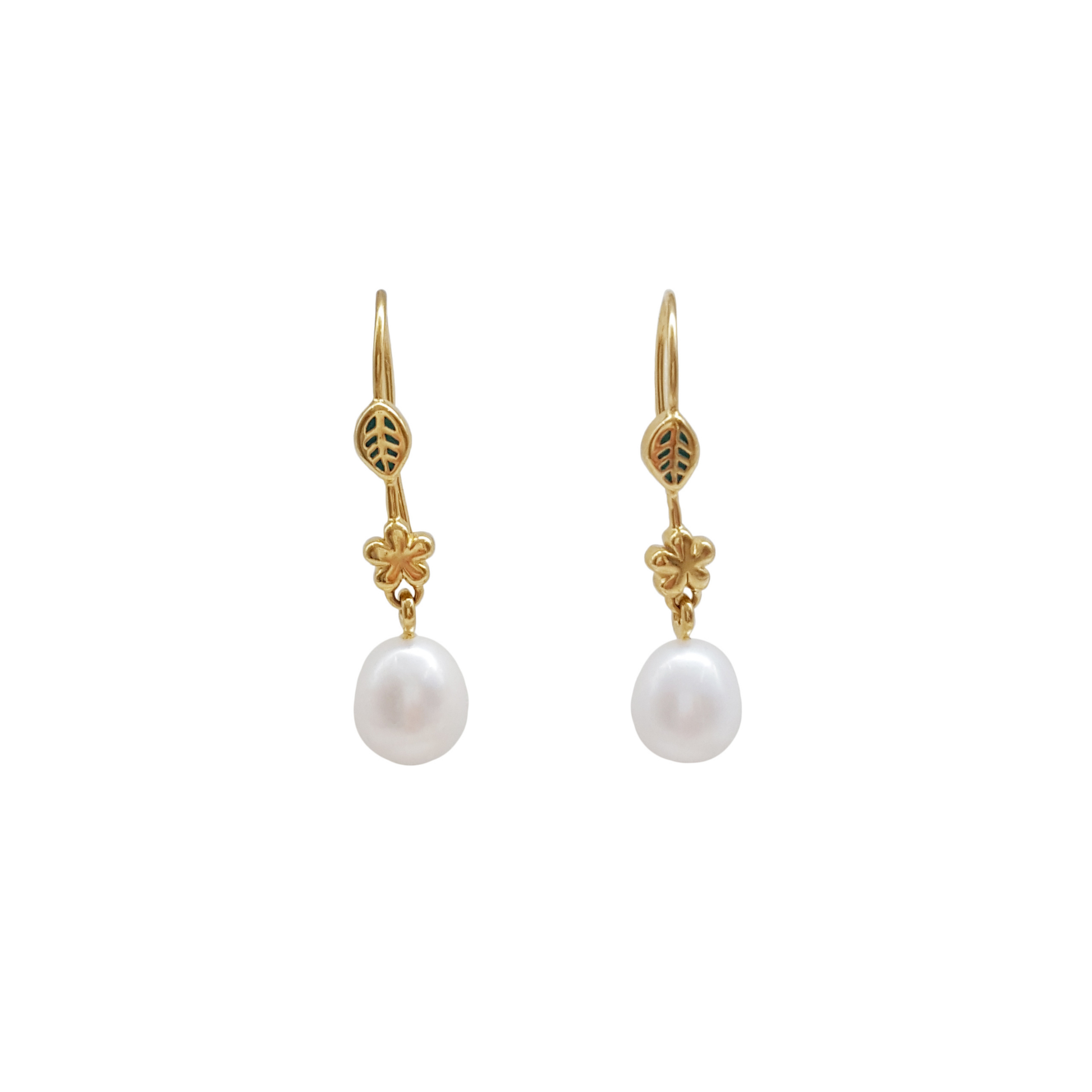 Sterling Silver Pearl Earrings "Spring" | The Courthouse Collection | Australian Designer Pearl Jewellery